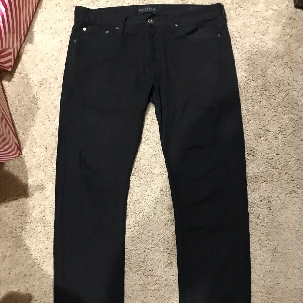 Men’s Black Bullhead Skinny Jeans 33Wx32L 🎅🏻 🎄
